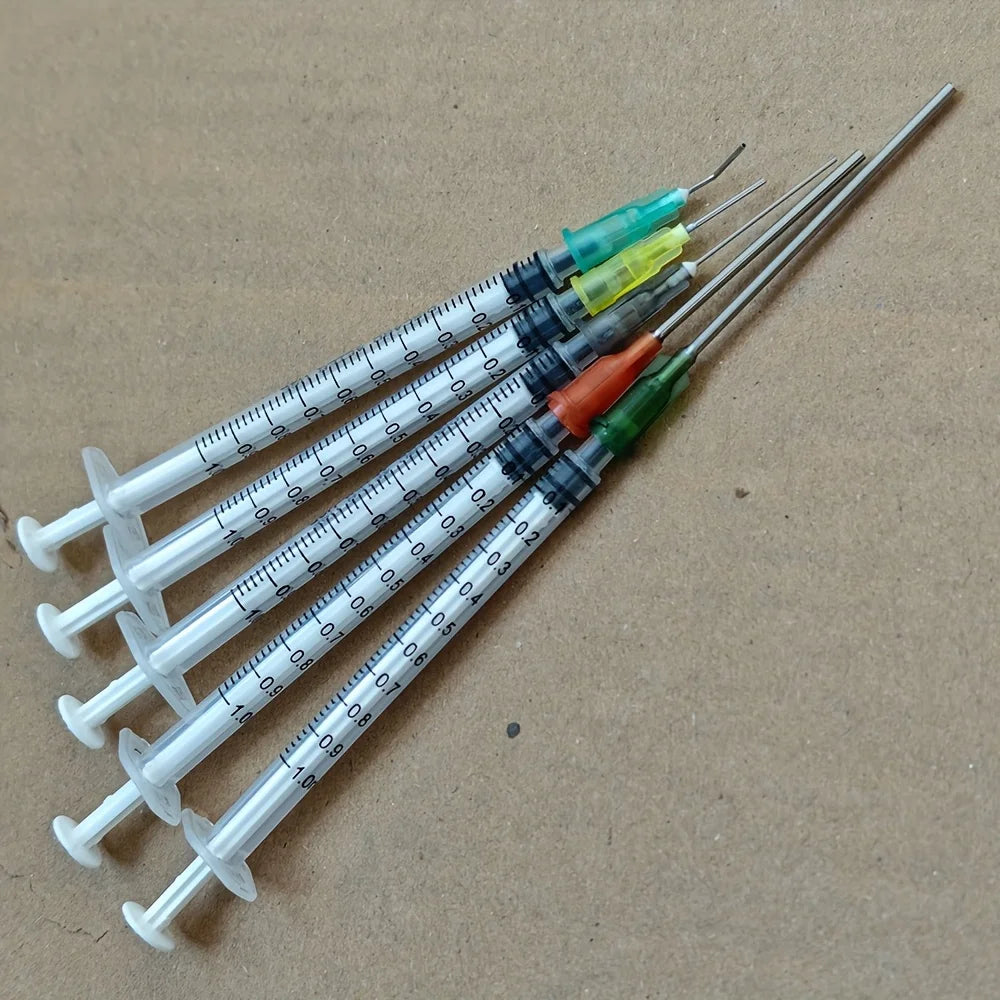 14pcs Syringe Set with Blunt Needles, Various Size:1ml, 3ml, 5ml