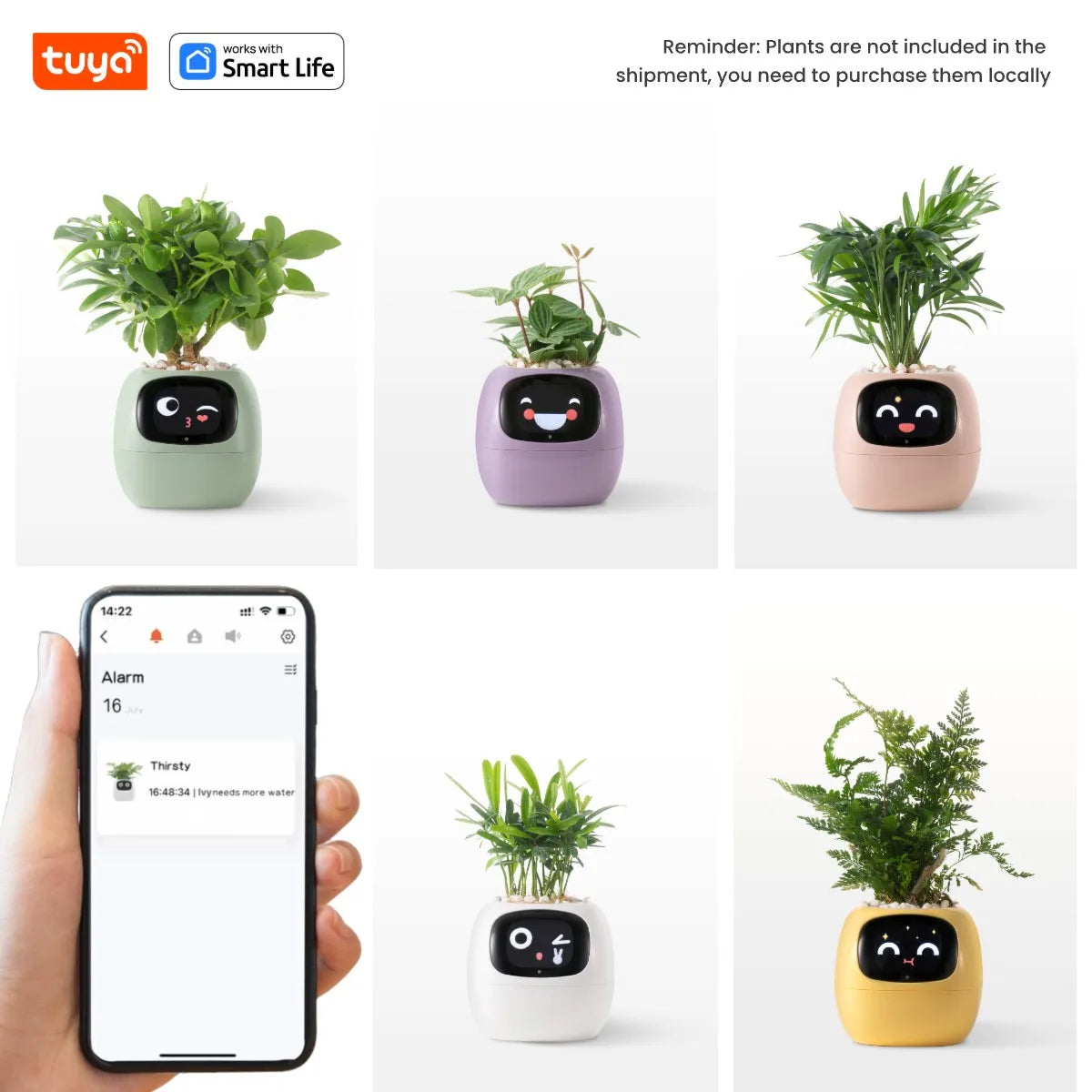 Tuya Ivy Smart Planter Gen1 – AI Sensors & 49+ Expressions