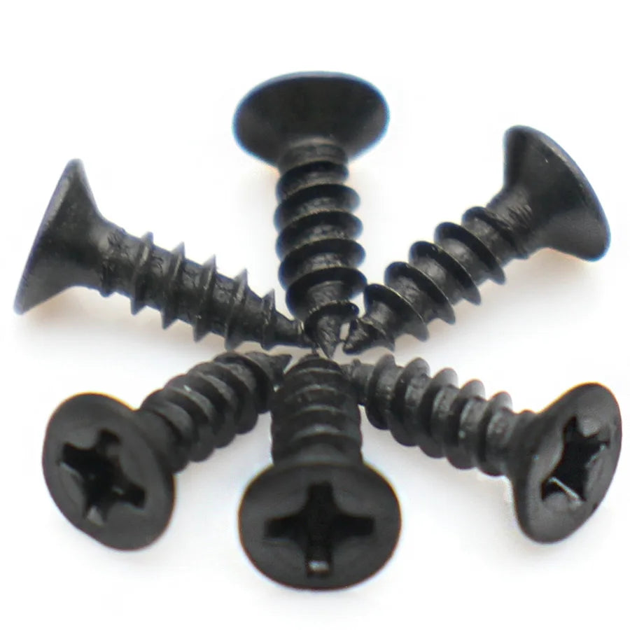 20/50pcs M2 M2.6 M3 M4 M5 M6 GB846 Black Zinc 304 Stainless Steel