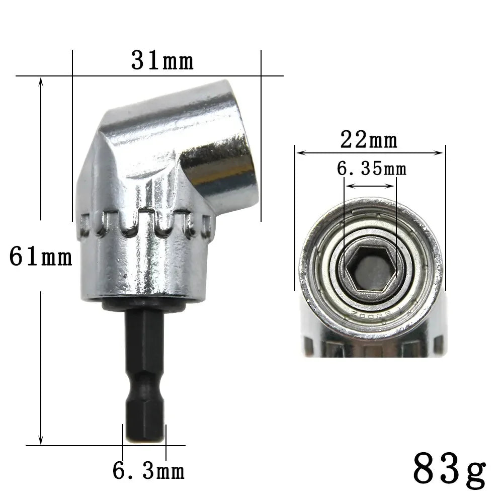 105 Degree Angle Screwdriver Set Holder Adapter Adjustable Bits