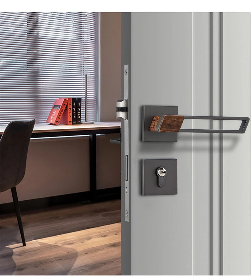 Interior Zinc Alloy Silent Anti-theft Door Lock Security Mute Door