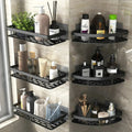 Bathroom Shelf Kitchen Storage Organizer Aluminum Alloy Shampoo Rac...
