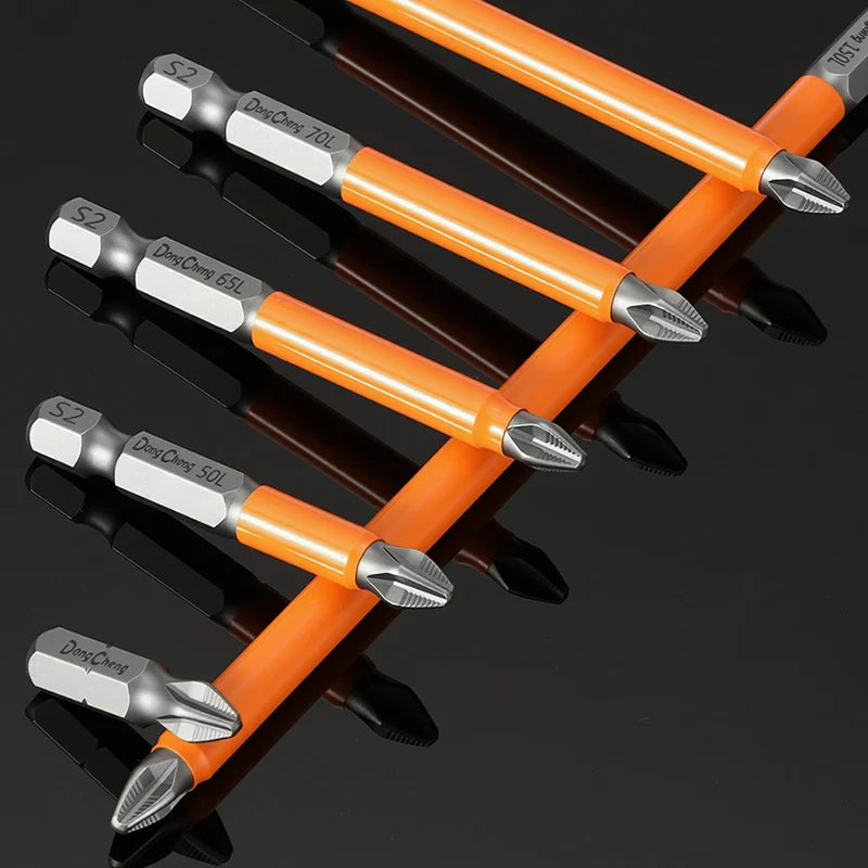 Anti Slip bits Magnetic Screwdriver bit Set S2 Alloy Steel Impact