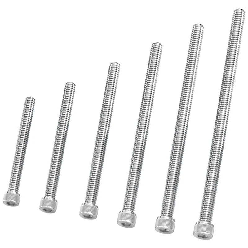 Super Long M4 Hex Socket Fasteners, 304 Stainless Steel Extra Long