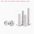 10-100pcs  M2 M2.6 M3 M4 M5 Flat end Stainless Steel six lobe Round...