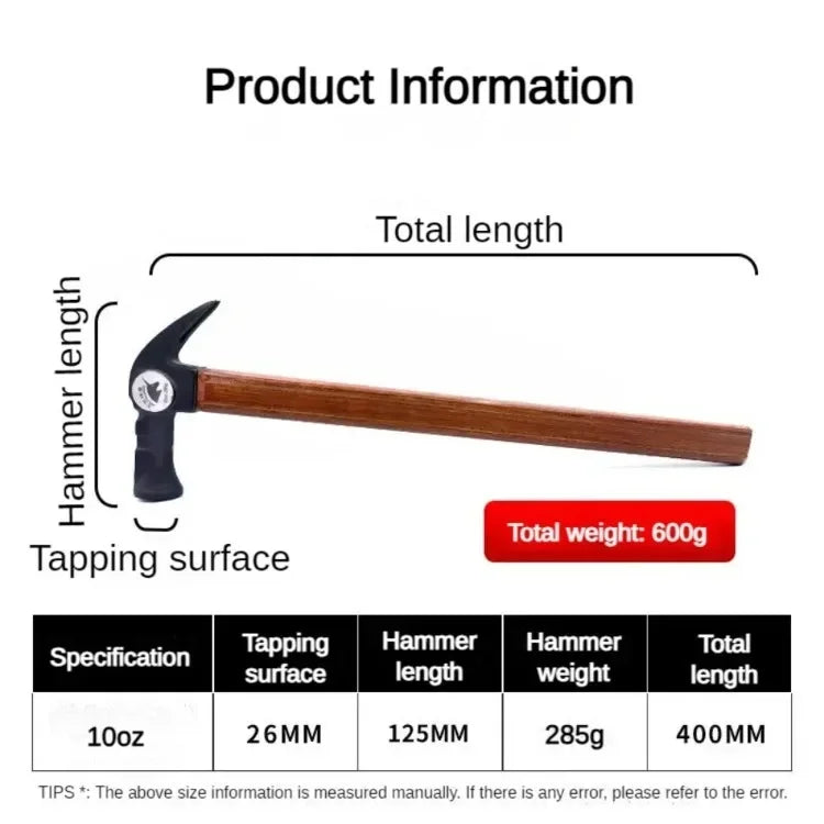 Working Claw Hammer Carpentry Tools Nail Hammers Professional