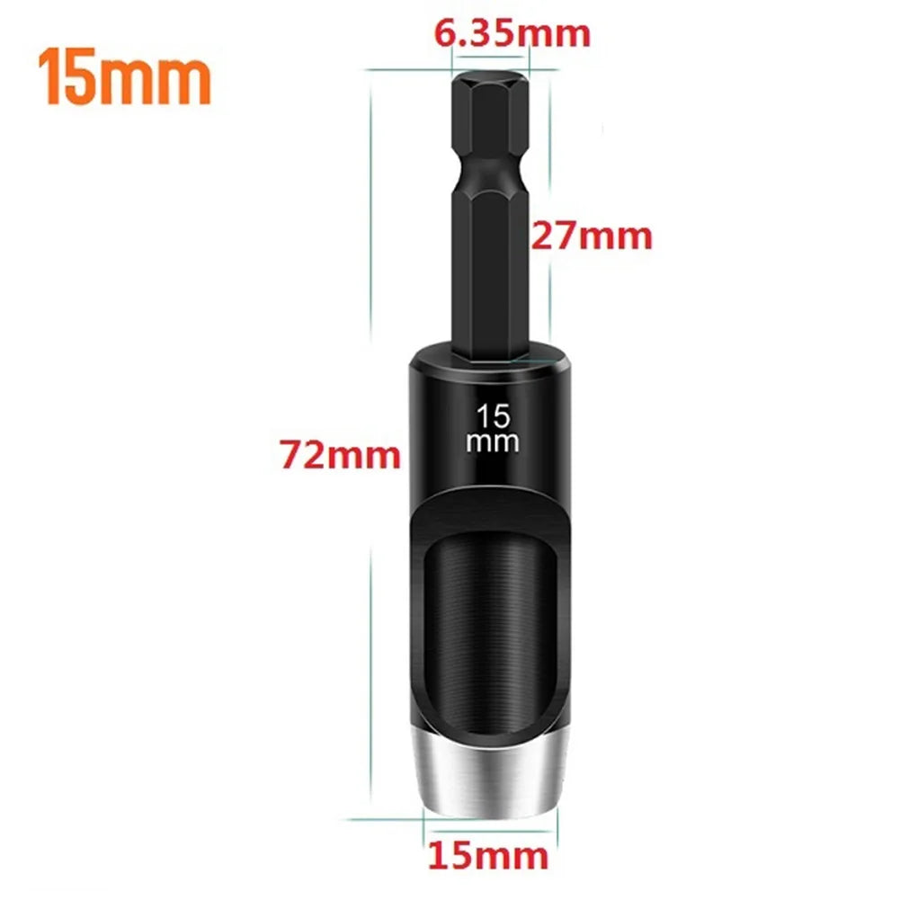1/5pcs Leather Craft Hollow Hole Punches Hex Shank Adapter Hollow