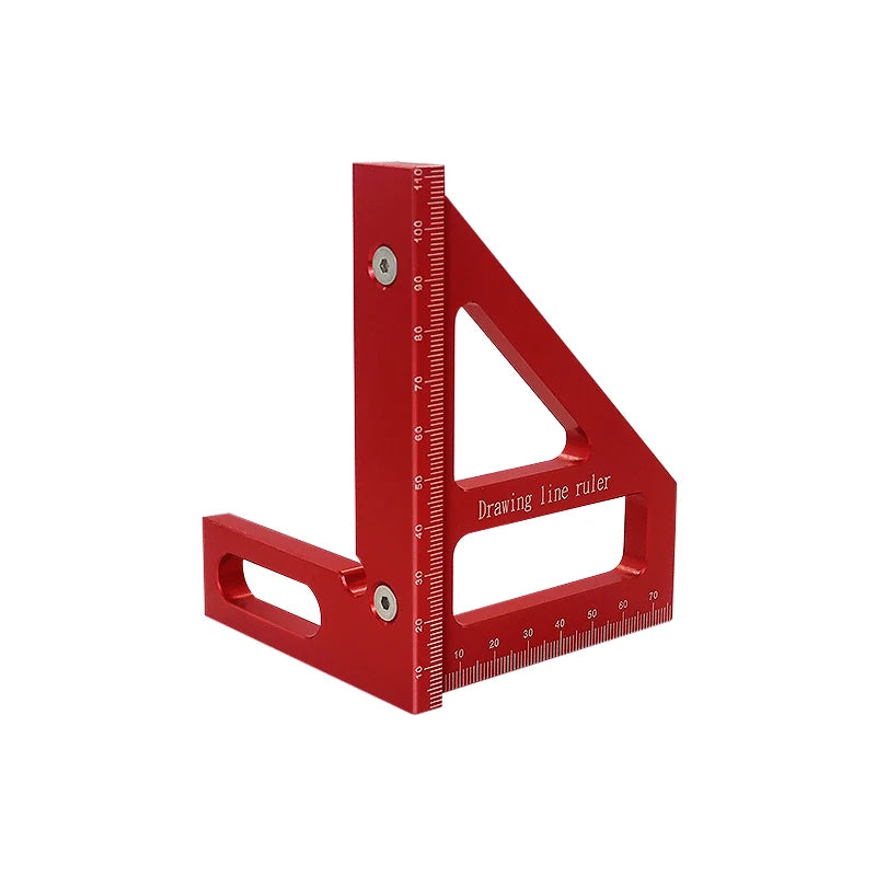 Aluminium Alloy Woodworking Square Protractor — Precision Miter Tri