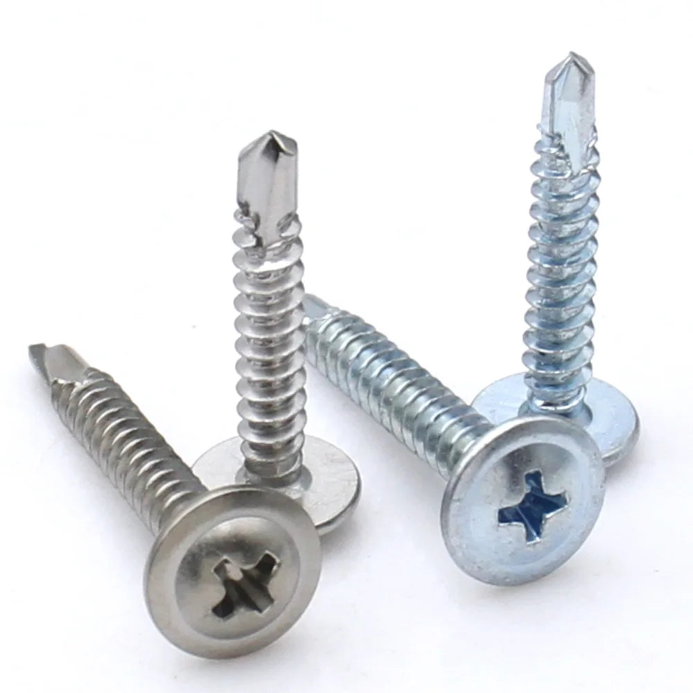10pcs M4.2 M4.8 Zinc Plated Carbon Steel/410 SS/304 SS Cross Phillips