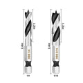 2/6Pcs 1/4" Hex Shank Drill Bits Quick Change 3-Point Stubby HSS