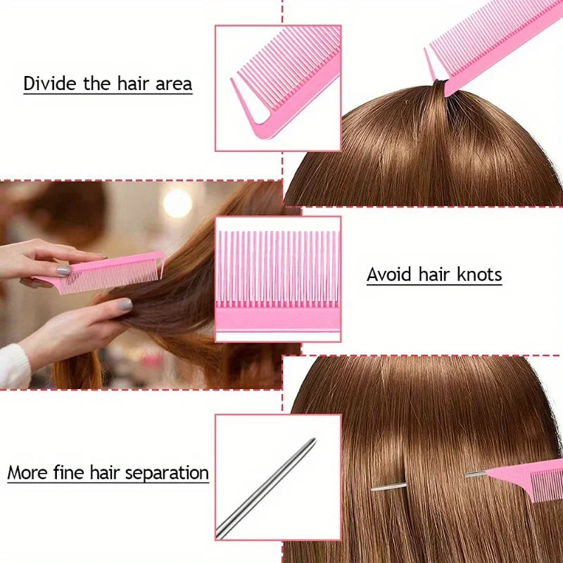 4/5pcs/Set Hair Loop Tool Set 2pcs French Braid Tool Loop 1pc Rat