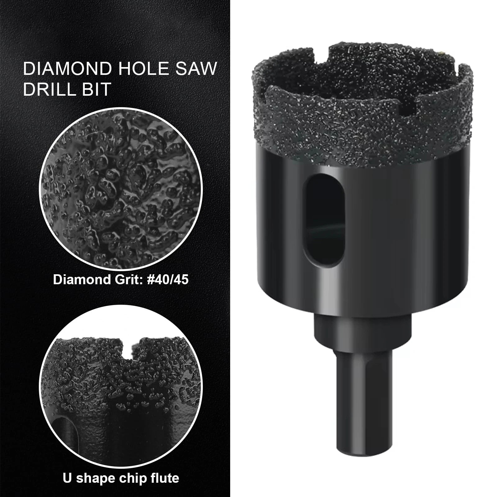 Dry Diamond Core Drill Bit 6-80mm Diamond Brazed Hole Saw Core Drill
