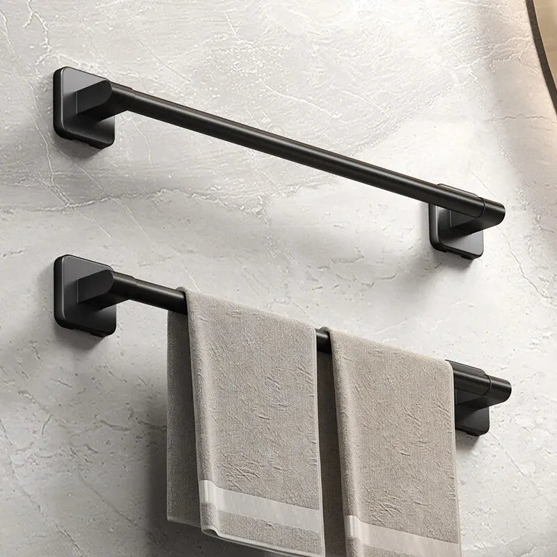 Wall Mounted Towel Rack Bathroom Storage Rack No Drilling Bathroom