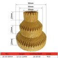 Sawtooth brazed tower drill, step reaming drill