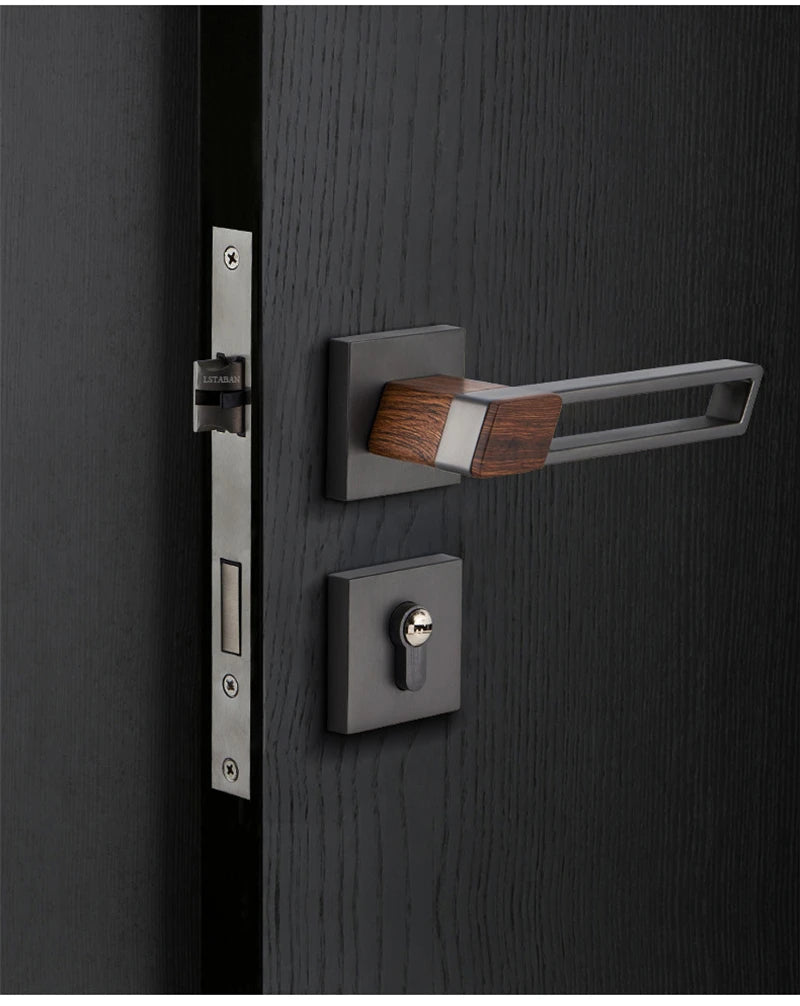 Interior Zinc Alloy Silent Anti-theft Door Lock Security Mute Door