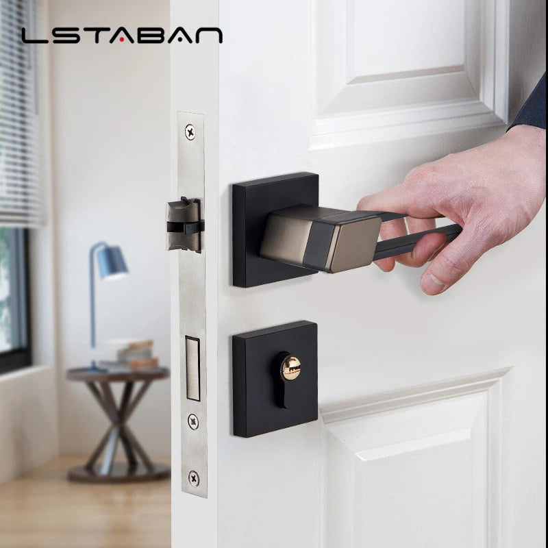 Interior Zinc Alloy Silent Anti-theft Door Lock Security Mute Door