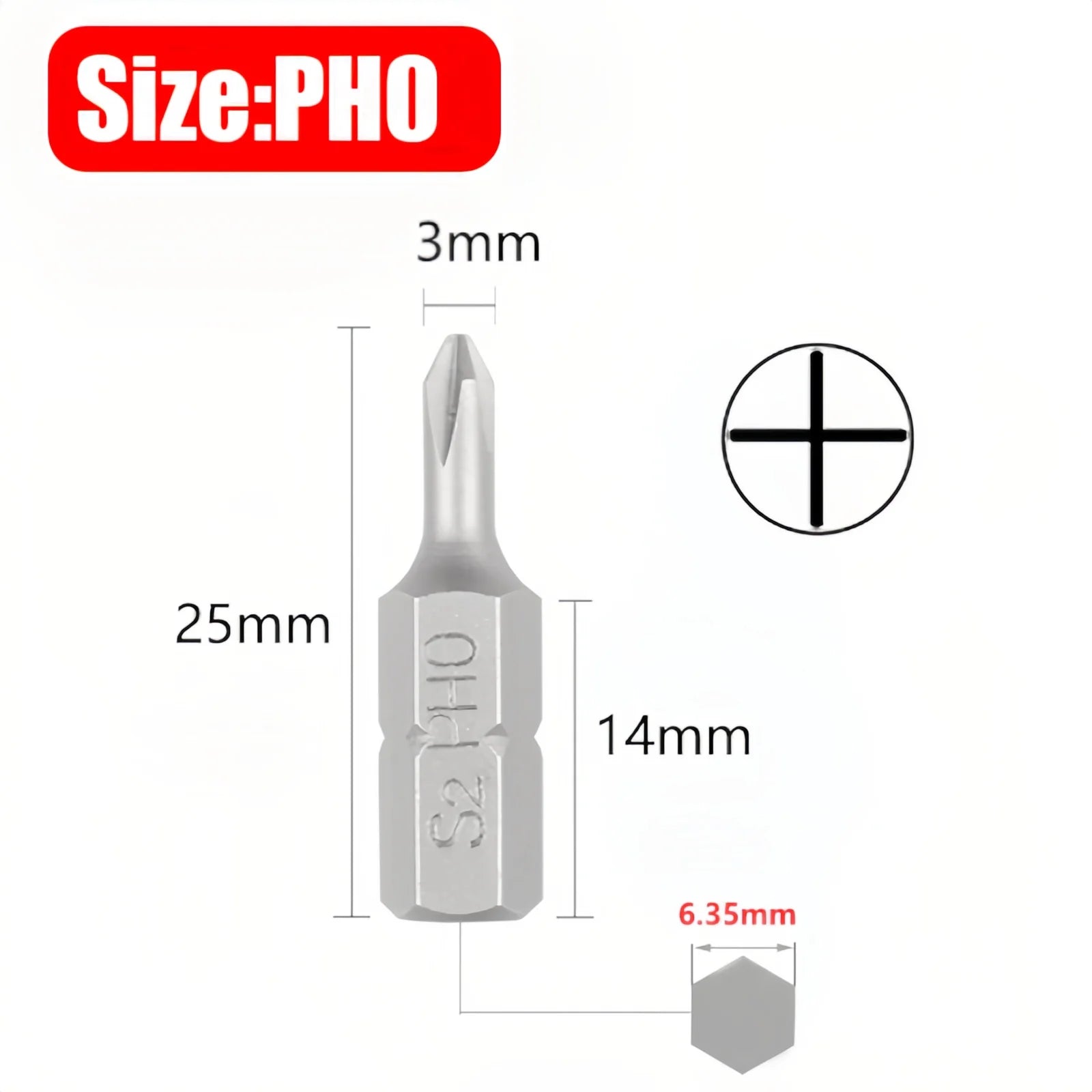 100/1pc 25mm Anti Slip Electric Hex Shank Magnetic Screwdriver Drill