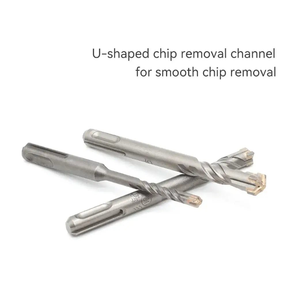 Cross Tips Concrete SDS Plus Drill Bit 4 Cutters Round Shank Impact