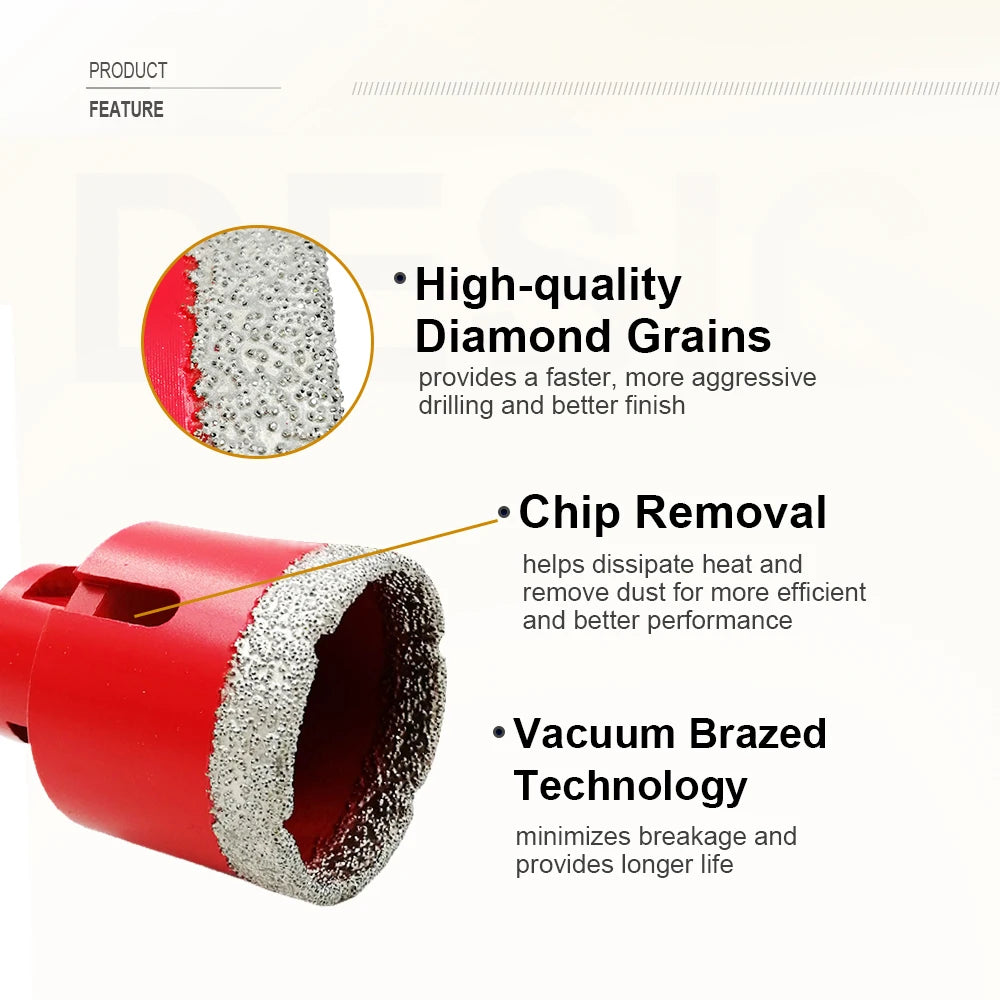SHDIATOOL 1pc Diamond Drilling Core Bits M14 Thread Porcelain Tile