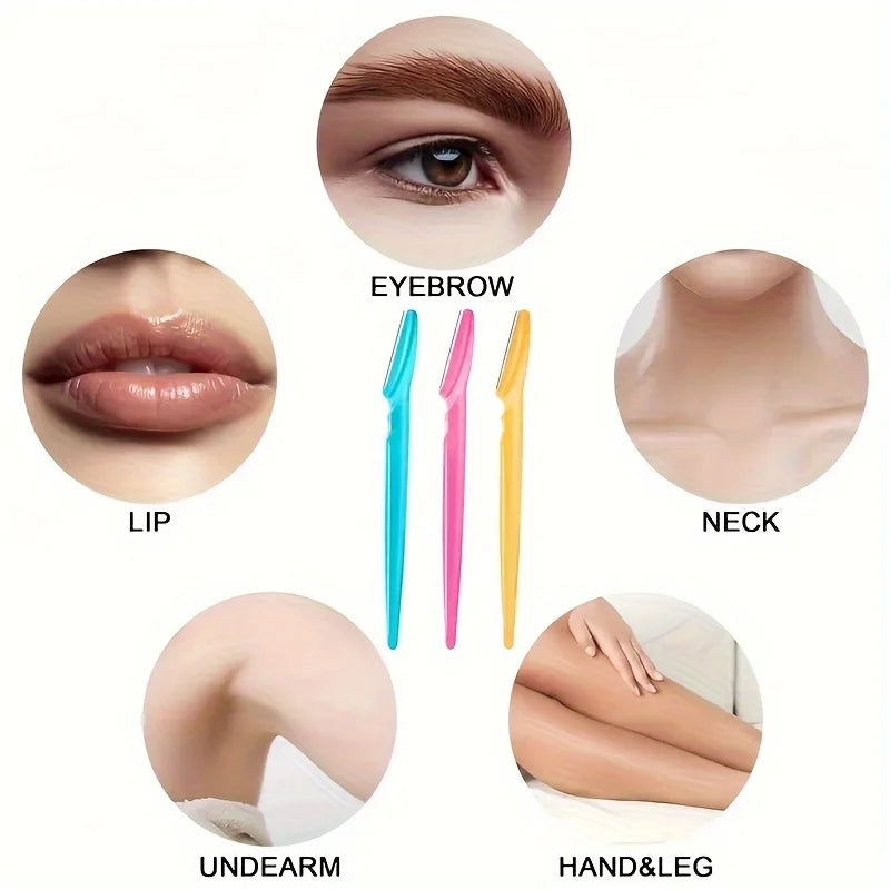 3/5/6/12/24Pcs Multifunction Eyebrow Razor Kit - Precise Trimming
