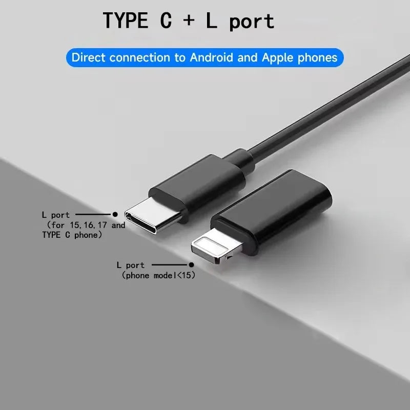 8MM Endoscope Camera 2 in 1 IOS Type-C Mini Inspection Camera for IOS
