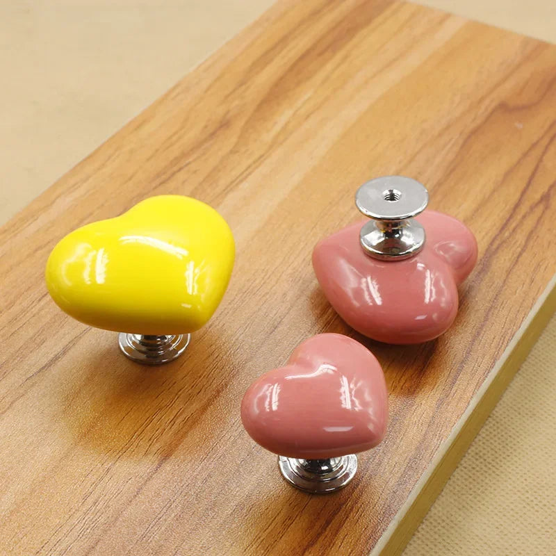 Handle Toilet Press Button Heart Shaped Press Tank Push Switch Toilet