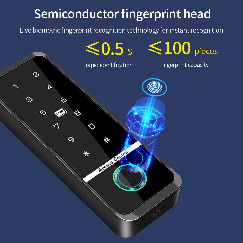 Fingerprint Access Control System IP66 Waterproof Biometrics Outdoor