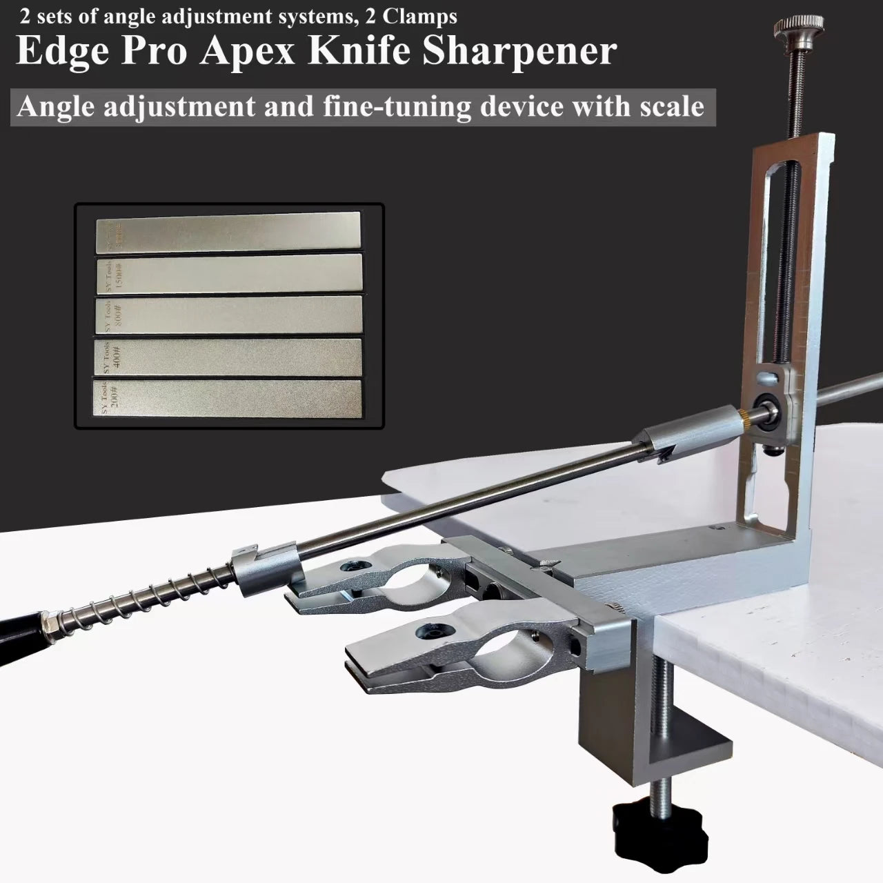 S09 New Design Professional Fixed Angle Apex Knife Sharpener Kitchen