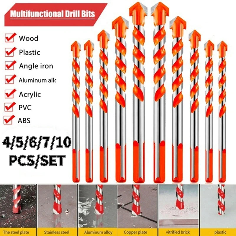 6/7/10PCS Masonry Drill Bits Set Drilling tools for Glass Tiles