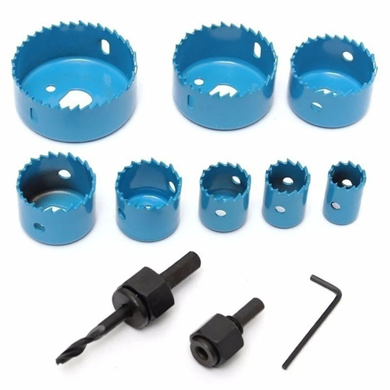 11pcs/set Hole Saw Cutting Set Kit Tools 19-64mm