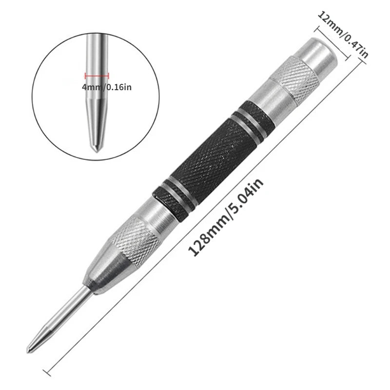Automatic Centre Punch Spring Loaded Locator Adjustable Center Pin