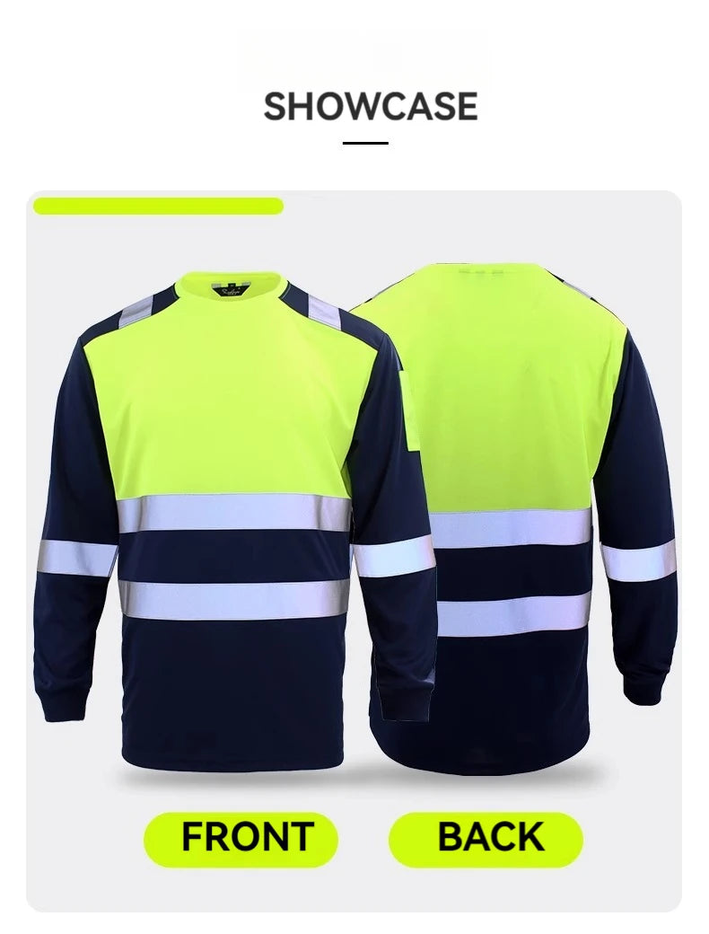Men's Workwear Shirts Long Sleeve Hi Vis Shirts Workwear Hi Vis Work