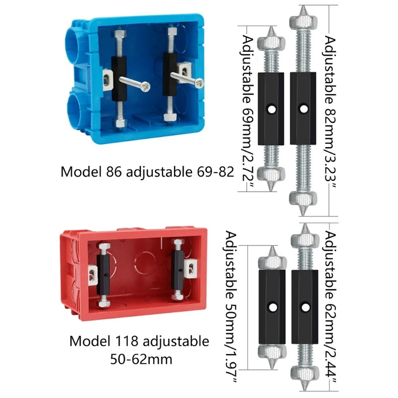 10 Pcs Wall Switch Socket Cassette Repairer Adjustable Cassette