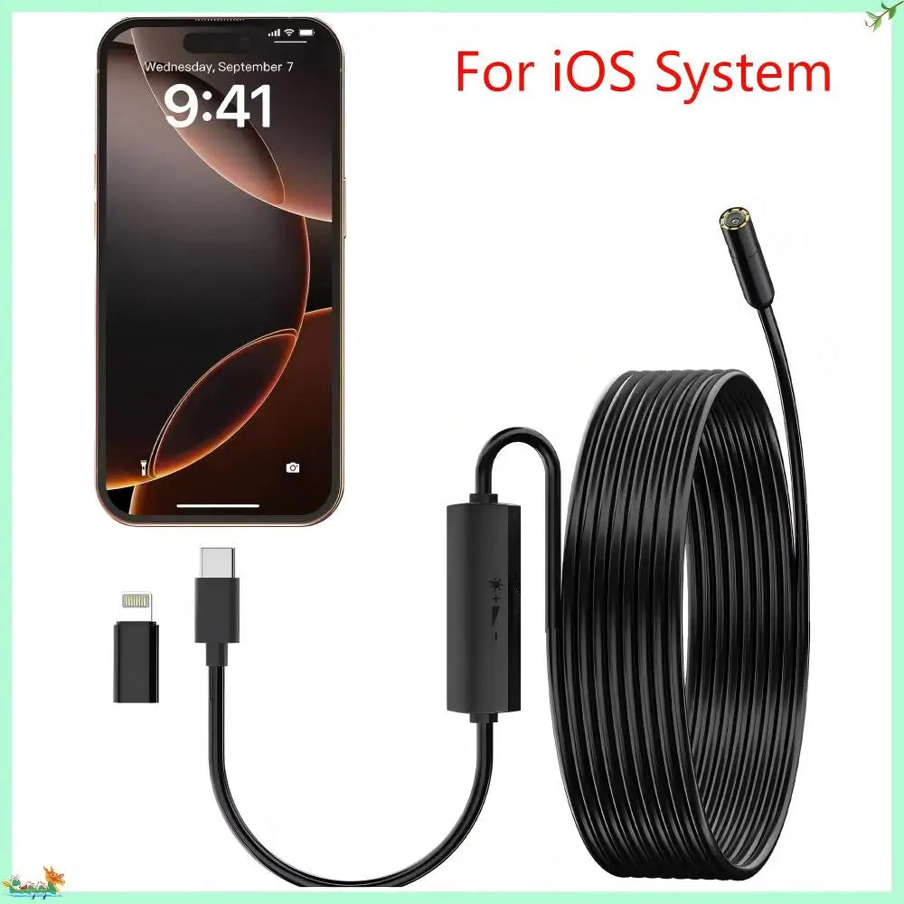 iOS Endoscope Camera for iOS System HD 960P Inspection Sewer