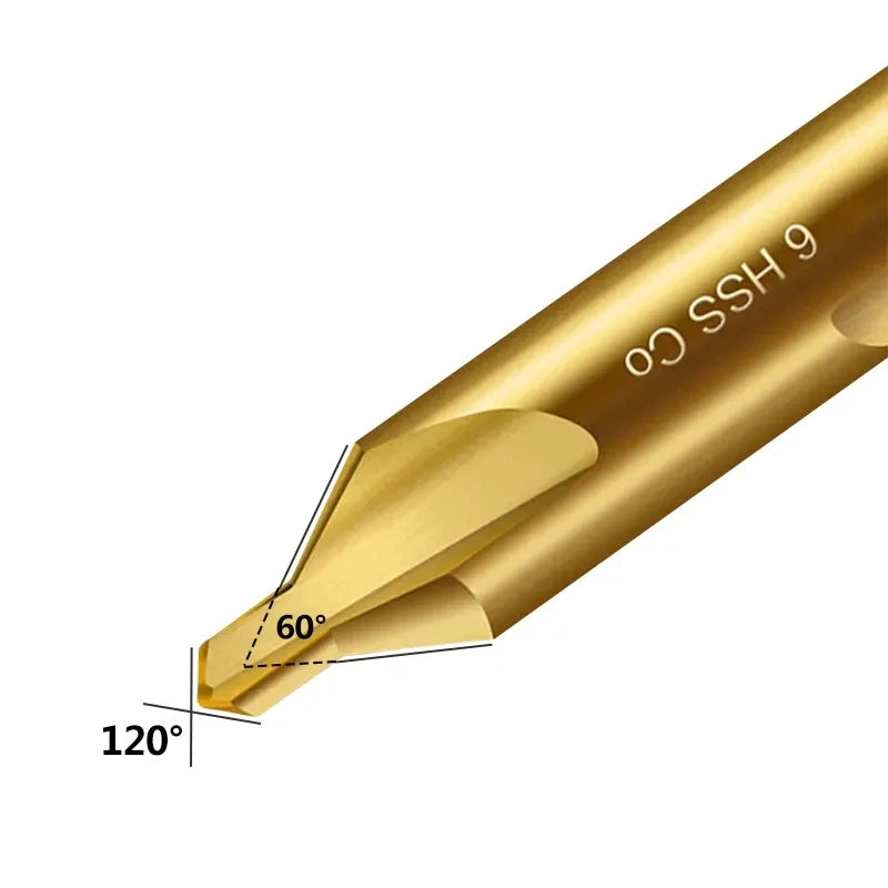 M35 Cobalt Center Drill Bit 60 Degree Countersink Drill Stainless