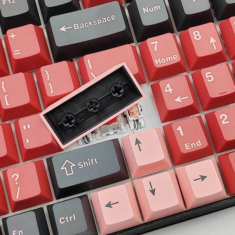 126 Keys Double Shot PBT Cherry Keycaps Mechanical Game Keyboard