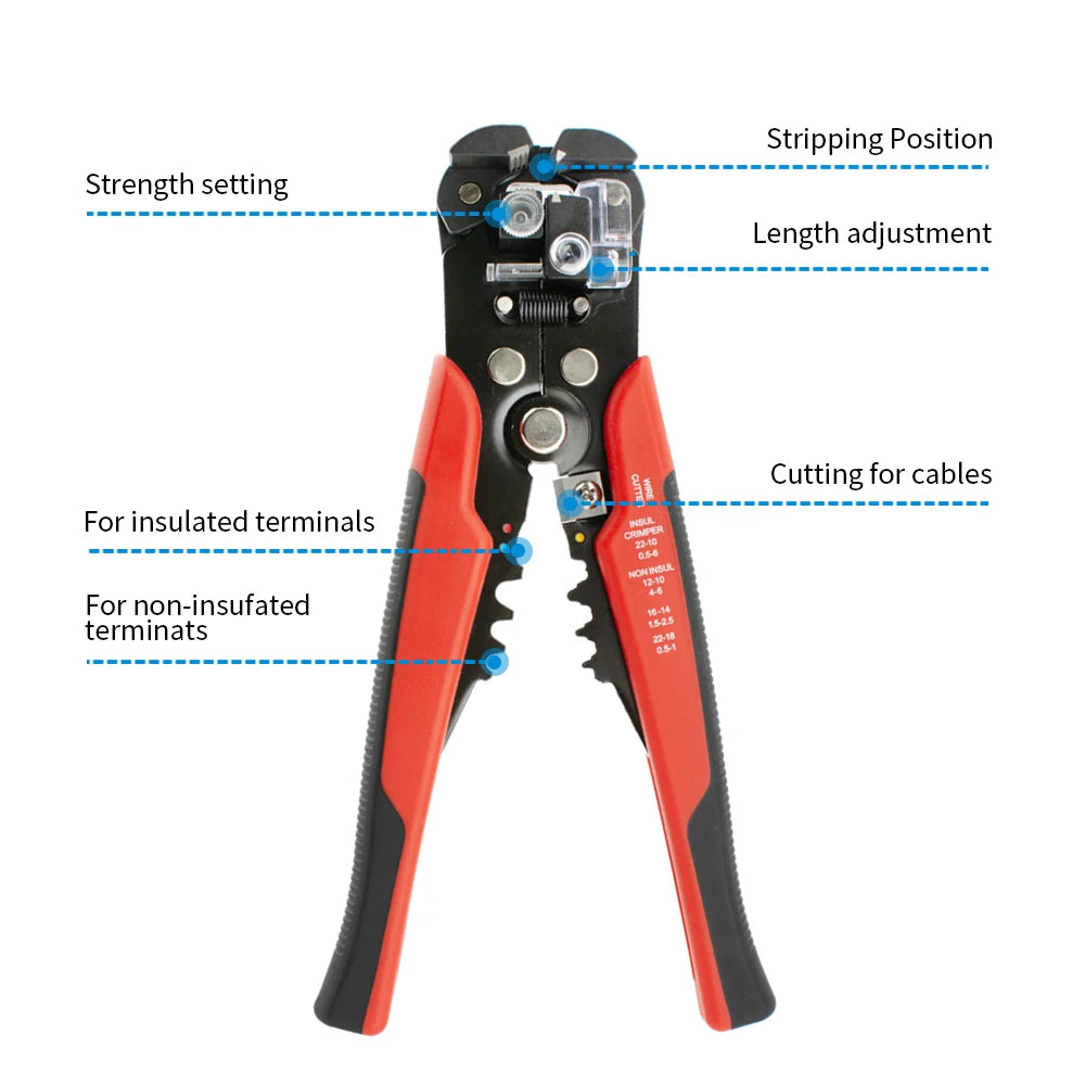 Professional Electrician Wire Pliers Cable Wire Stripper Cutter