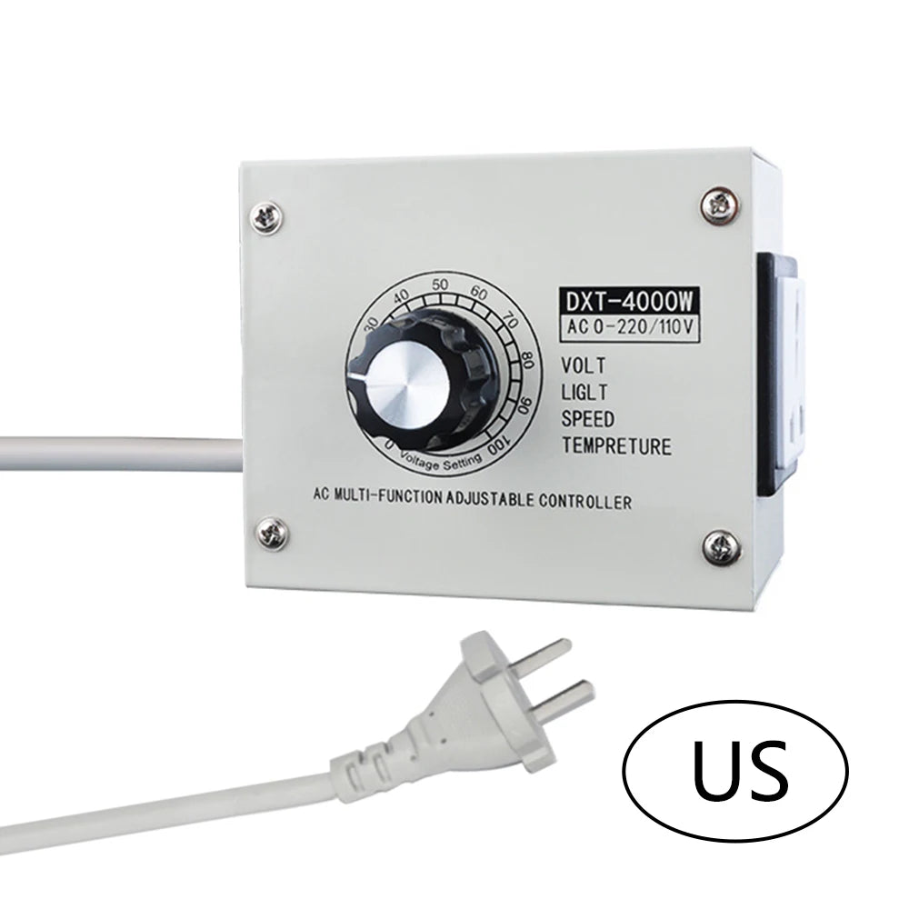 4000W Variable Voltage Regulator AC 110/220V – Dimmer Speed Controller