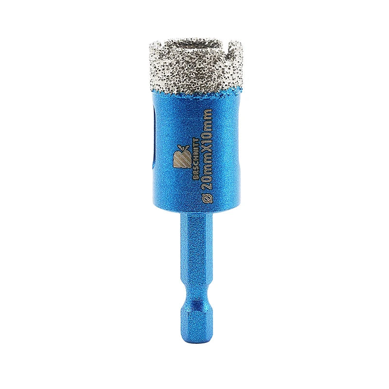 Quick-Fit Shank Diamond Core Hole Saw — 6mm to 150mm for Tile, Porc