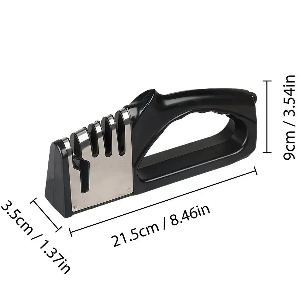 Kitchen 4 Segment Knife Sharpener Multifunctional Portable Non-slip