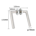 Door Handle Set Stainless Steel Interior Home Lever Handle Lock