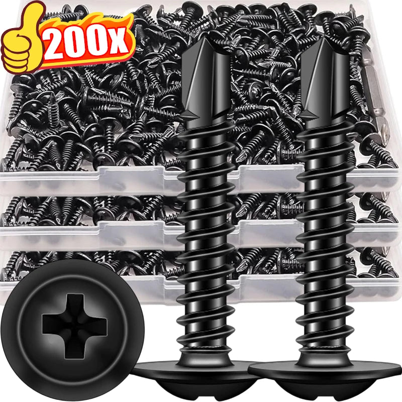 Stainless Steel Self-Tapping Screws Phillips Truss Head Countersunk...