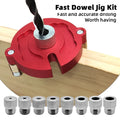 Self-Centering Dowel Jig Kit — 3mm to 10mm Steel Bushing Aluminium ...