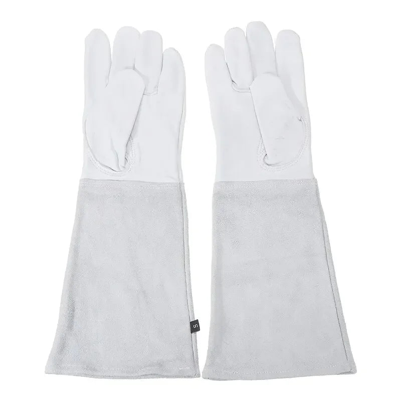 1 Pair Gardening Rose Pruning Gauntlet Heavy Duty Gloves Thorn Proof