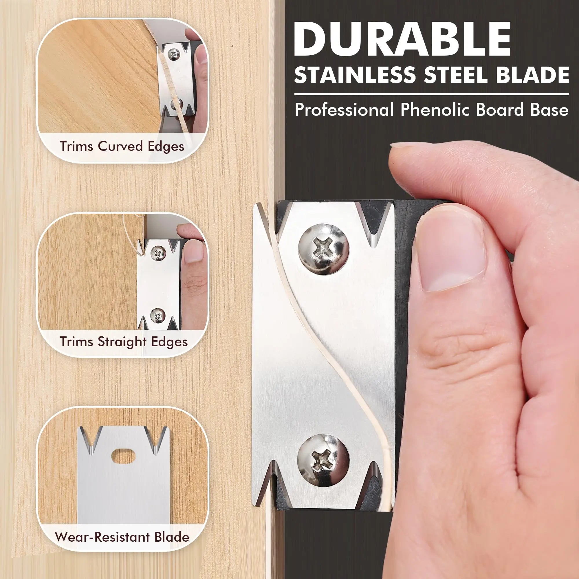 Trimmer Wood Chamfering Fillet Scraper Board Deburring Tool Trimming
