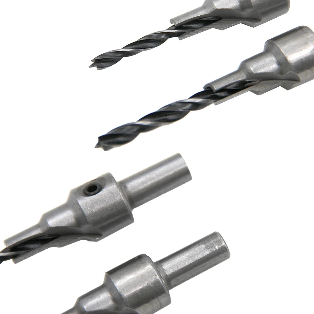 2PC Two Edge Three Step Woodworking Three Point Countersunk Hole