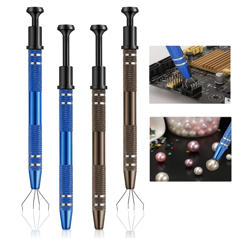 4-Claw IC Chip Extractor Remover Tool Precision Parts Grabber
