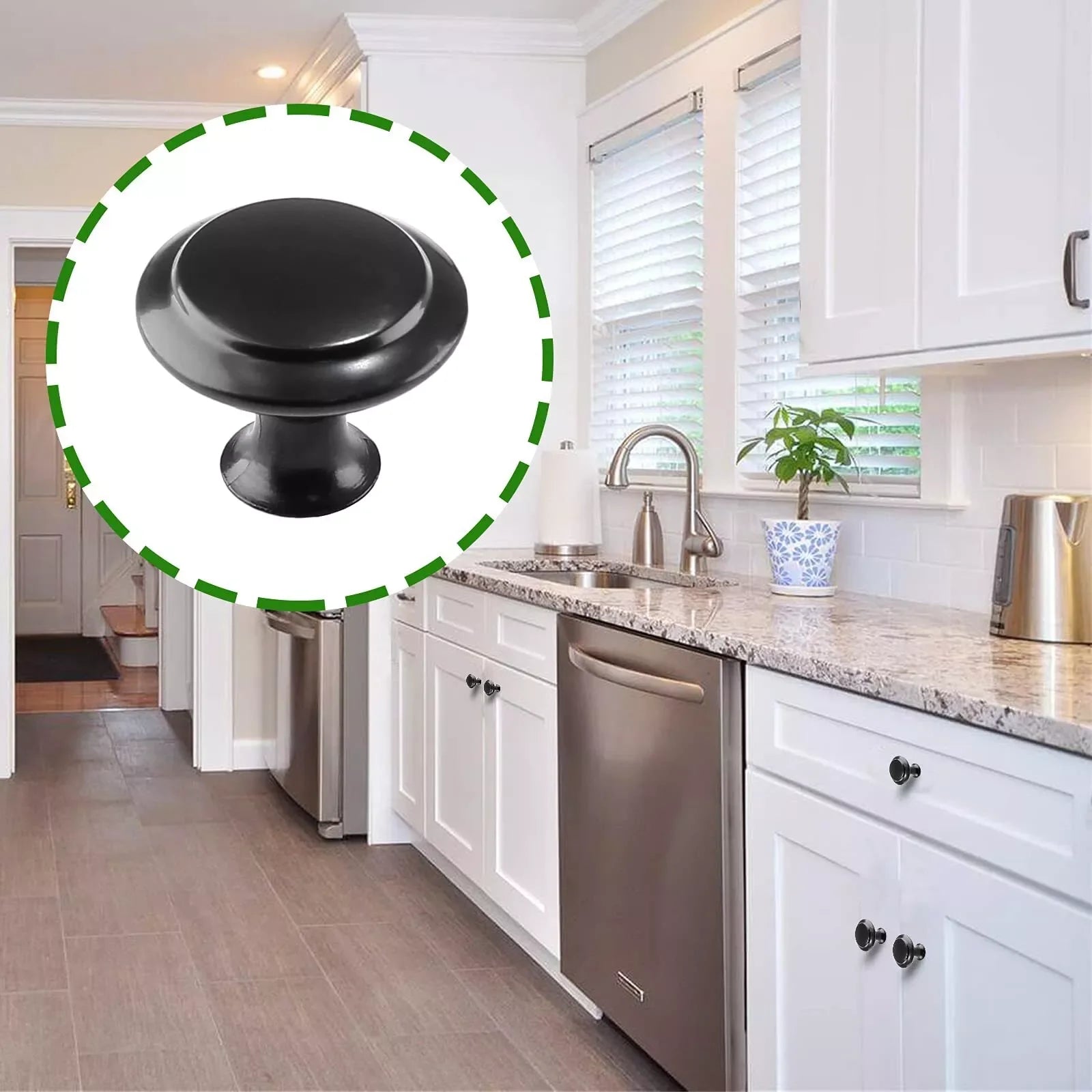 Round Cabinet Pull European Style Door Dandle Drawer Cabinet Handles