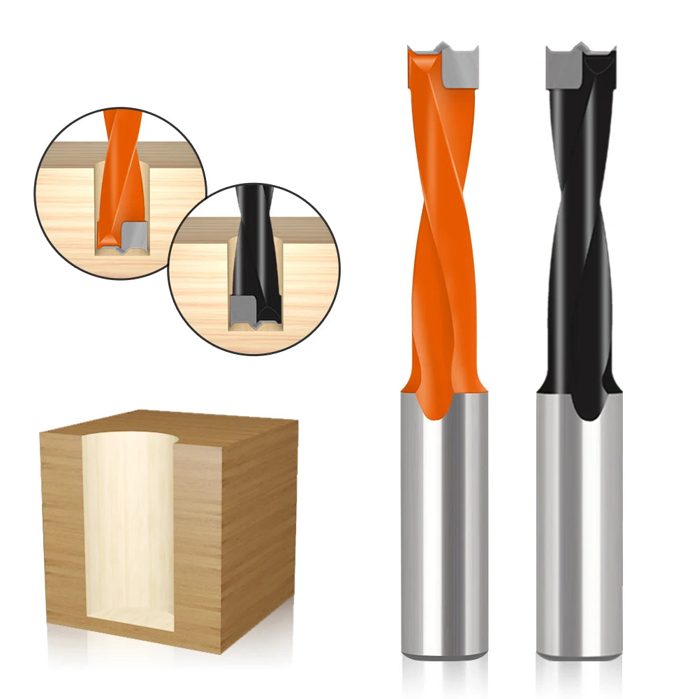 3-in-1 Alloy Woodworking Row Drill Bit — Forward & Reverse Tungsten...