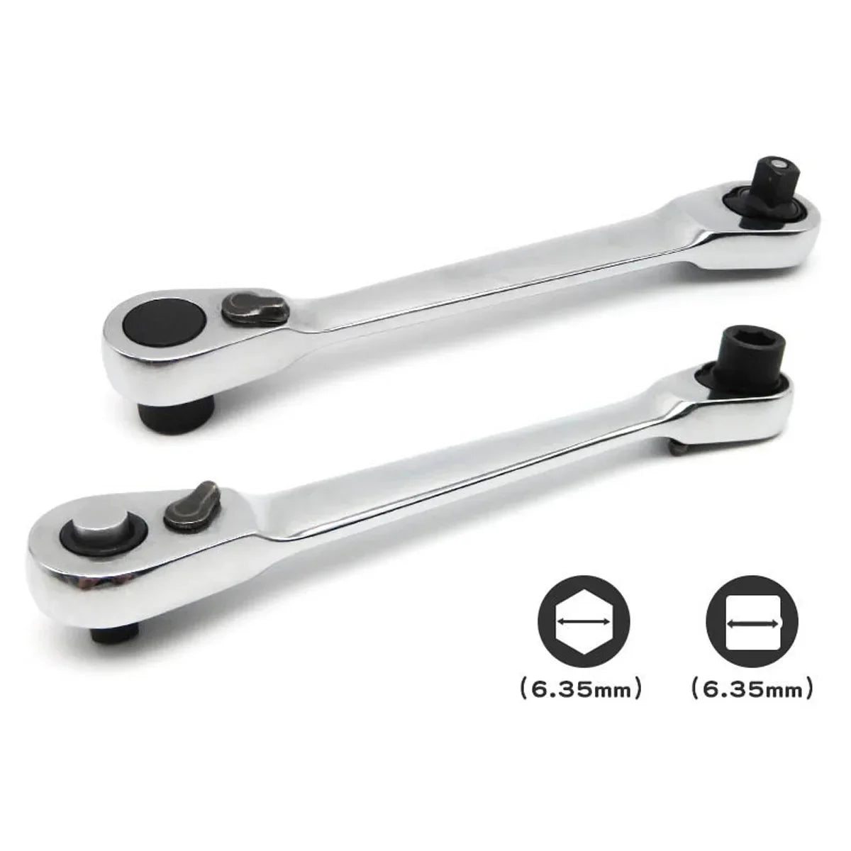 Rafford Mini Treble 1/4 Ratchet Wrench Double Ended Quick Socket